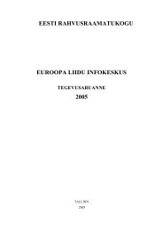 2005. aasta - Euroopa Liidu Infokeskus - Eesti Rahvusraamatukogu