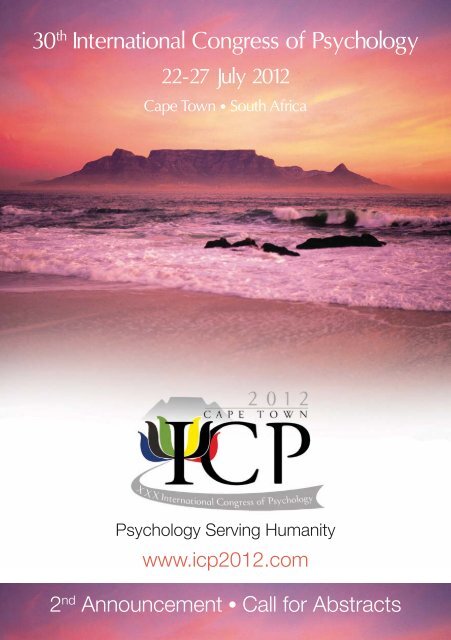 30th International Congress of Psychology | 22-27 July - ICP 2012