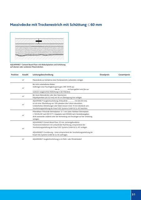 Systeme für Bodenanwendungen