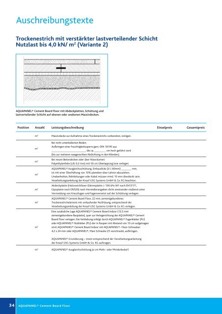 Systeme für Bodenanwendungen