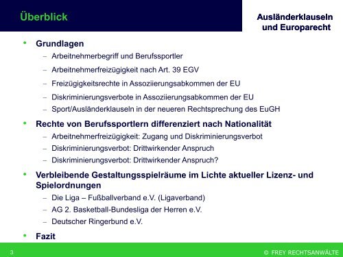 Vortrag Auslaenderklauseln.pdf - FREY RechtsanwÃ¤lte