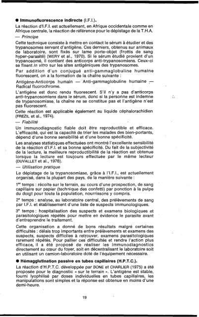 La trypanosomiase humaine Ã  TRYPANOSOMA - Maladie du sommeil