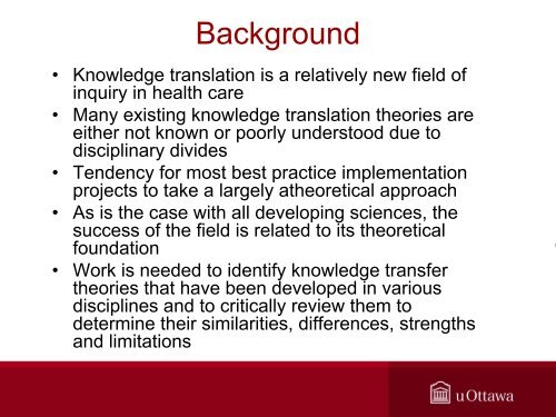 A Review of Knowledge Transfer Conceptual Models, Frameworks ...