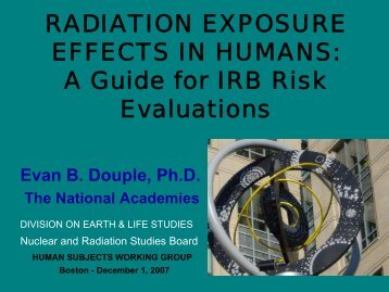 Radiation Exposure Effects in Humans - Department of Energy ...
