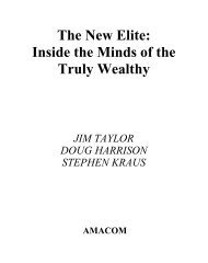 The New Elite: Inside the Minds of the Truly Wealthy