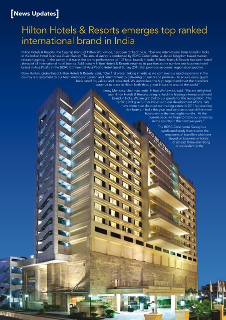 FHRAI Magazine - Federation of Hotel and Restaurant Associations ...
