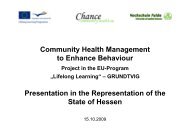 Community Health Management to Enhance Behaviour ...