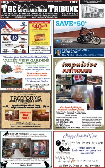 May 15-28, 2013 – Memorial Day Edition - The Cortland Area Tribune