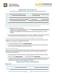 Intern Enrolment Form - The Guild