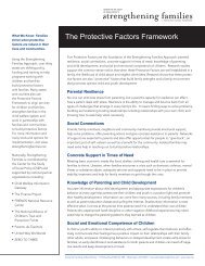 Strengthening Families The Protective Factors Framework - National ...