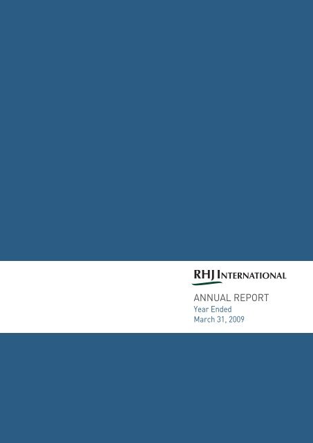 ANNUAL REPORT