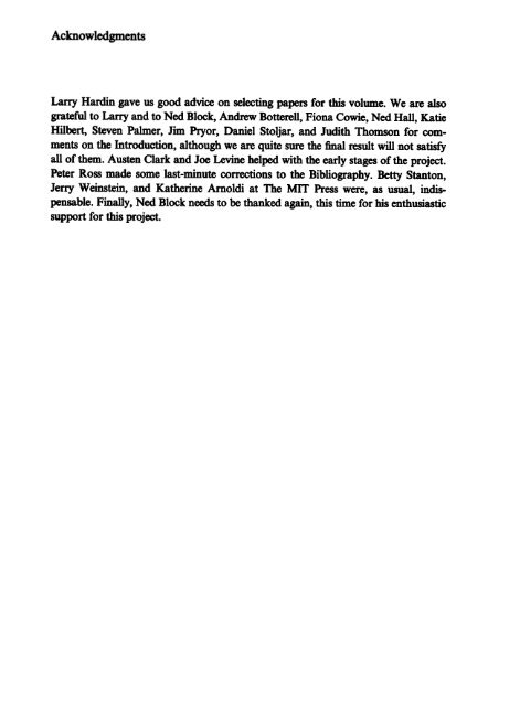 Readings On Color Dipartimento Di Filosofia