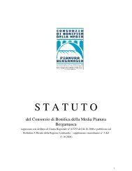 statuto - Consorzio di Bonifica della Media Pianura Bergamasca