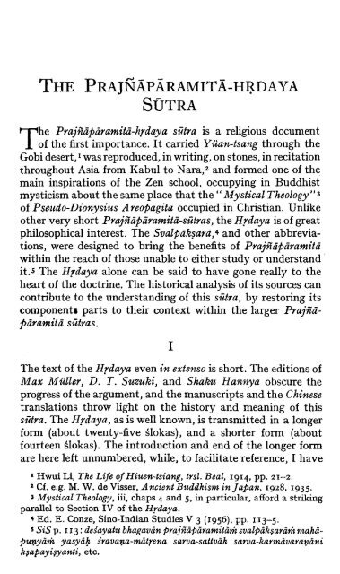 The Prajnaparamita-hrdaya Sutra