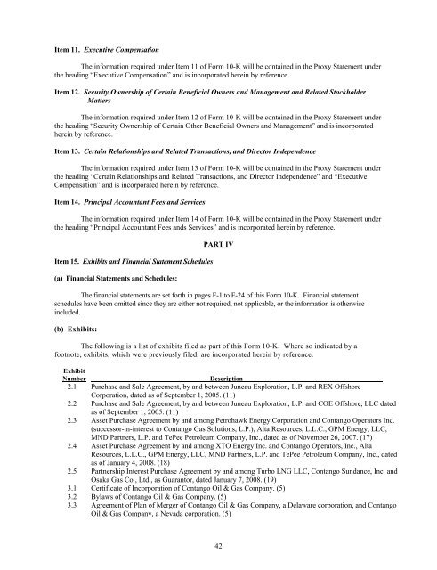 FORM 10-K CONTANGO OIL & GAS COMPANY