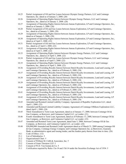 FORM 10-K CONTANGO OIL & GAS COMPANY