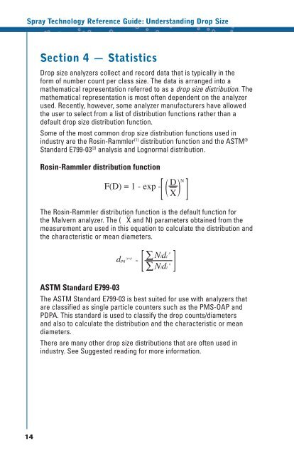 Spray Technology Reference Guide: Understanding Drop ... - TeeJet
