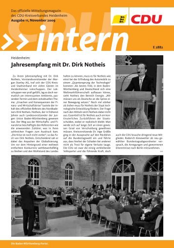Ausgabe 11.2009 - CDU Heidenheim