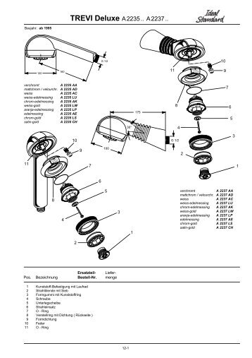 Ersatzteilkatalog ARMATUREN 18AE - Ideal Standard