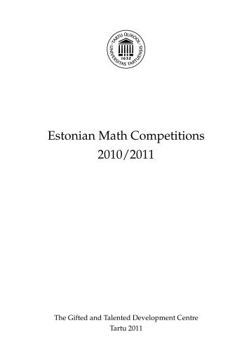 Estonian Math Competitions 2010/2011