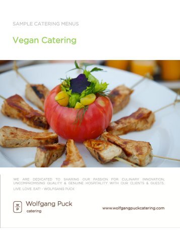 Vegan Catering Menus - Wolfgang Puck