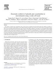 Enzymatic synthesis of optically pure cyanohydrins ... - ResearchGate