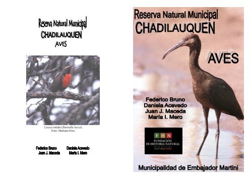 Reserva Munic. Chadilauquen- Aves - Fundación de Historia ...