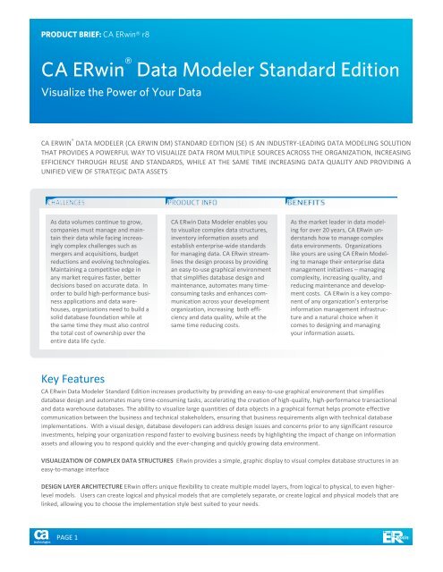 erwin data modeler standard edition erwin data modeler standard edition