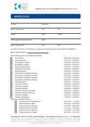 Vorbereitung auf die Steuerberater-PrÃ¼fung 2013 - Knoll