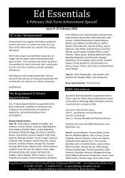Ed Essentials, Issue 04 - 12 February 2010 - King Edward VI School