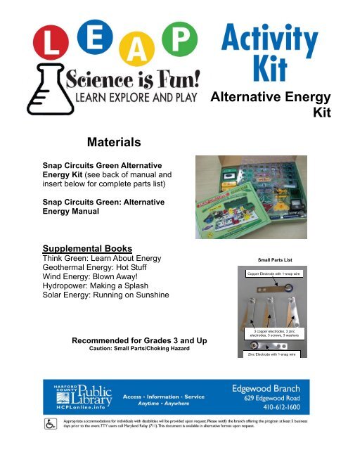 Alternative Energy Kit, pg 1-2