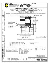 Nickel Bronze 3 H Smith Group Smith 4890C03 Floor Cleanout Jay R 3 H Nickel Bronze 3 H Smith Group Smith 4890C03 Floor Cleanout Jay R 3 H
