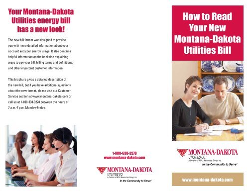 Understanding your bill - Montana-Dakota