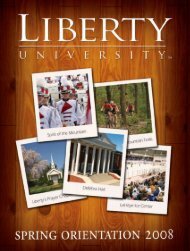 Table Of Contents - Liberty University
