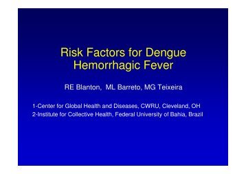 Risk Factors for Dengue Hemorrhagic Fever - Epi2008