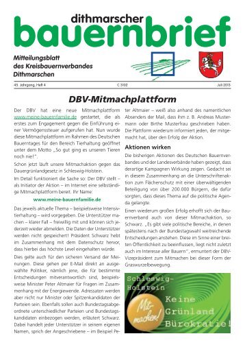 dithmarscher - Bauernverband Schleswig-Holstein eV