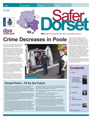 Crime Decreases in Poole - Dorset Police