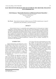 electro-fenton degradation of synthetic dye mixture: influence ... - SER