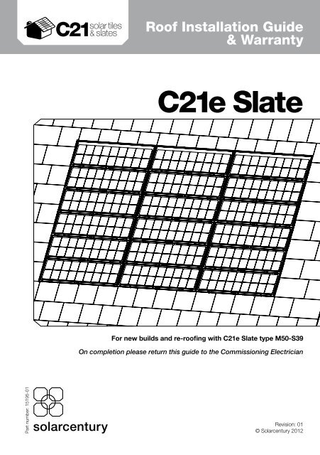 C21e Slate M50 Install Guide 2012 v1 - Solarcentury