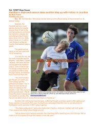 Oct. 18 Boys Soccer Cwalina powers Hornets to first ... - Fish4Scores