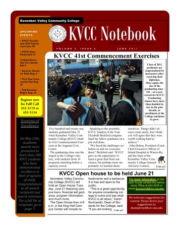 June 2011 - Kennebec Valley Community College