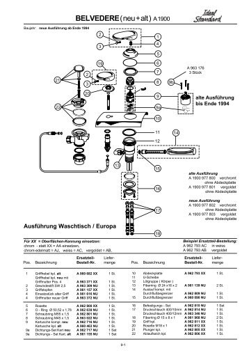 Ersatzteilkatalog ARMATUREN 18AE - Ideal Standard