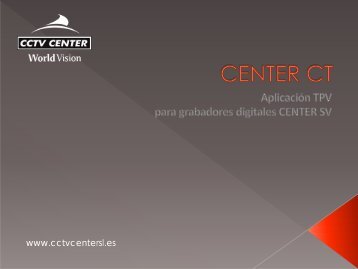 para grabadores digitales CENTER SV - CCTV Center