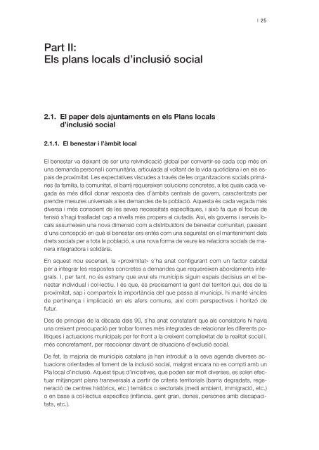 Plans locals d'inclusiÃ³ social - Guia metodolÃ²gica - Igualada