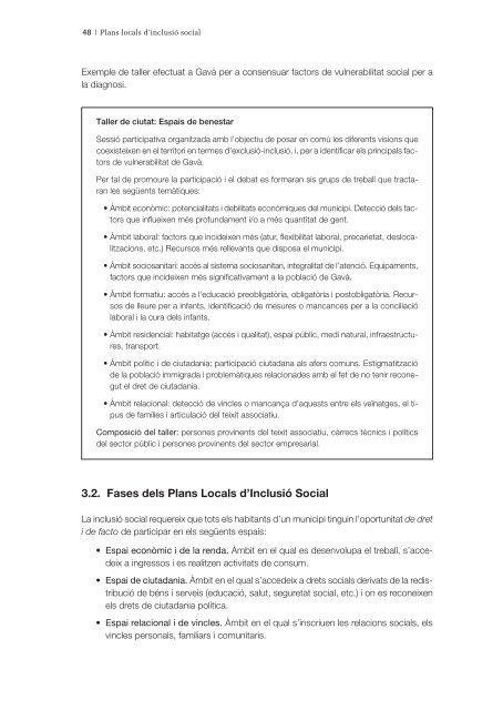 Plans locals d'inclusiÃ³ social - Guia metodolÃ²gica - Igualada
