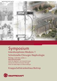 Symposium - und Viszeralchirurgie, Knappschaftskrankenhaus Bottrop