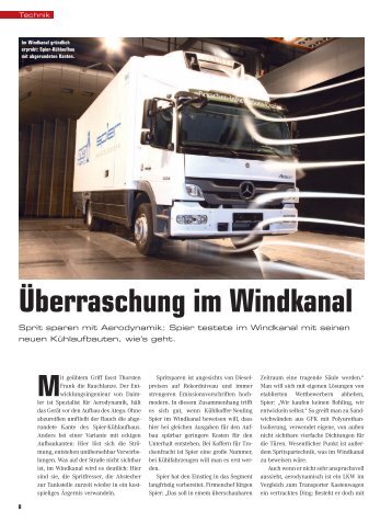 Ãberraschung im Windkanal - Spier