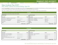 Major Academic Plan (MAP) - Humboldt State University