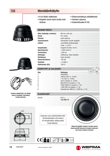 Merkinanto- ja hÃ¤lytyslaitteet, UUDET TUOTTEET (pdf, 937KB) - Auser