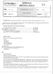 CX Diesel 2500 t.o.m. 7-79, Byte av motor - CitroTech